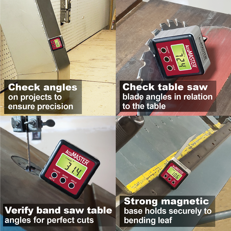 AccuMASTER 2-in-1 Digital Angle Gauge