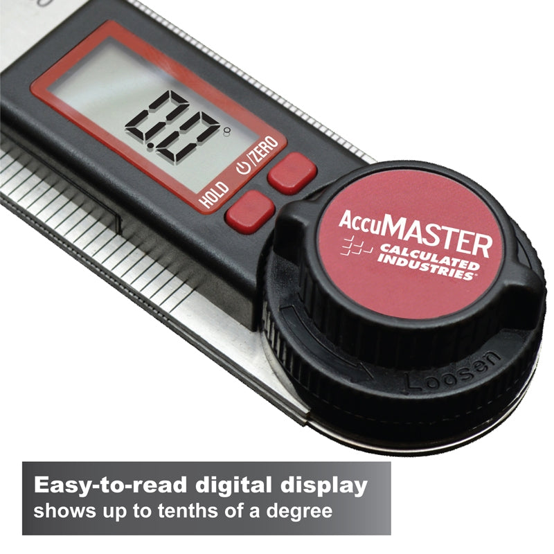 AccuMASTER Digital 7 Inch Angle Finder Ruler
